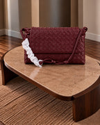 Bottega Veneta Intrecciato Woven Suede Crossbody Bag