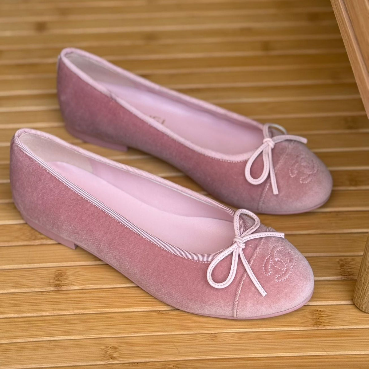 Chanel Ballerina Pink Velvet