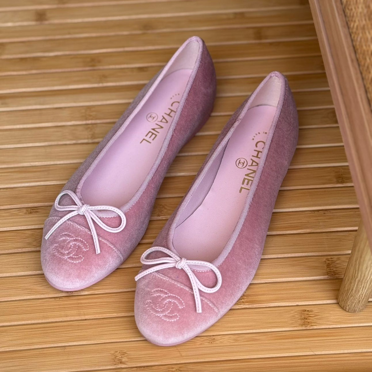 Chanel Ballerina Pink Velvet