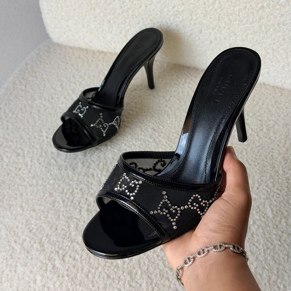 Gucci Crystal Sandal