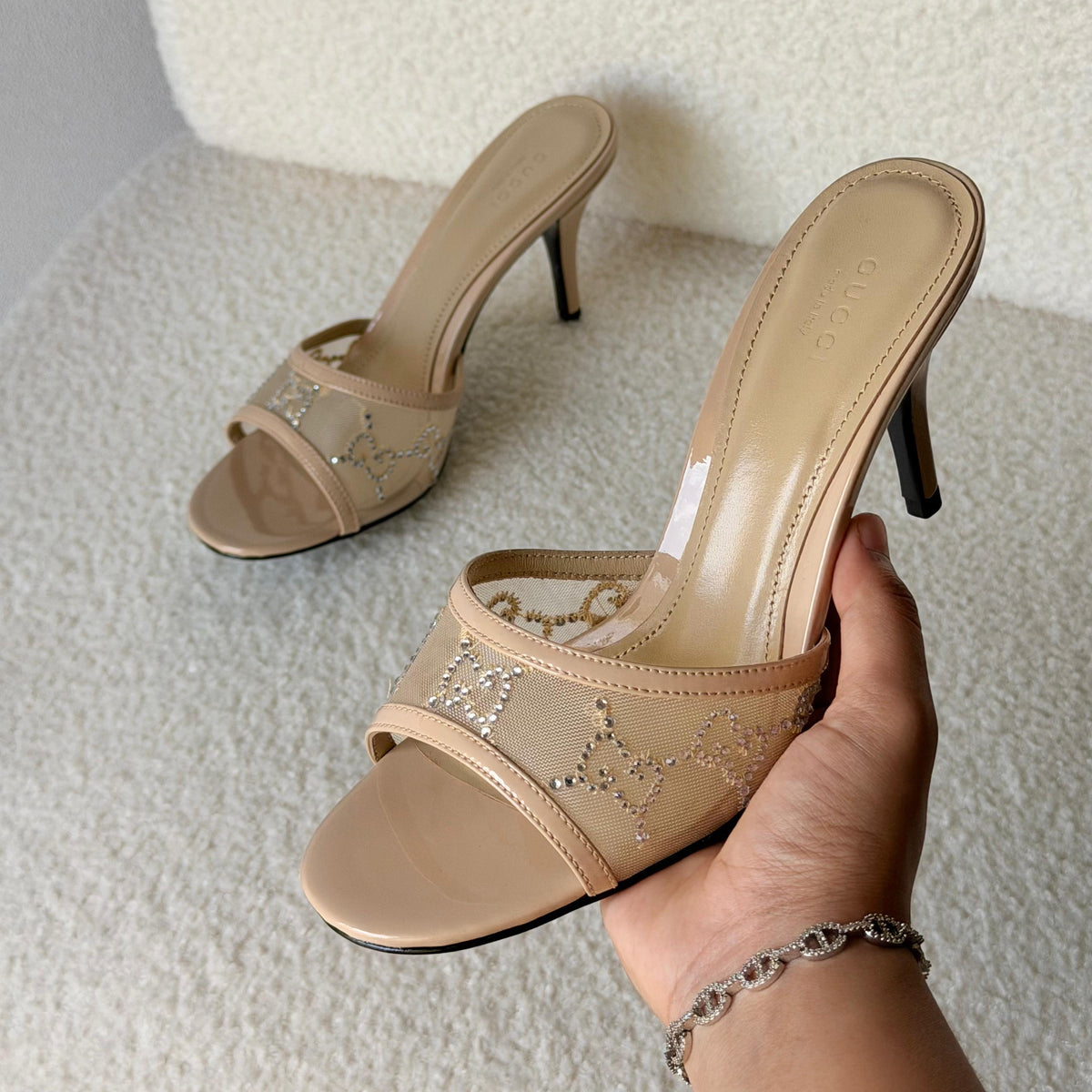 Gucci Crystal Sandal