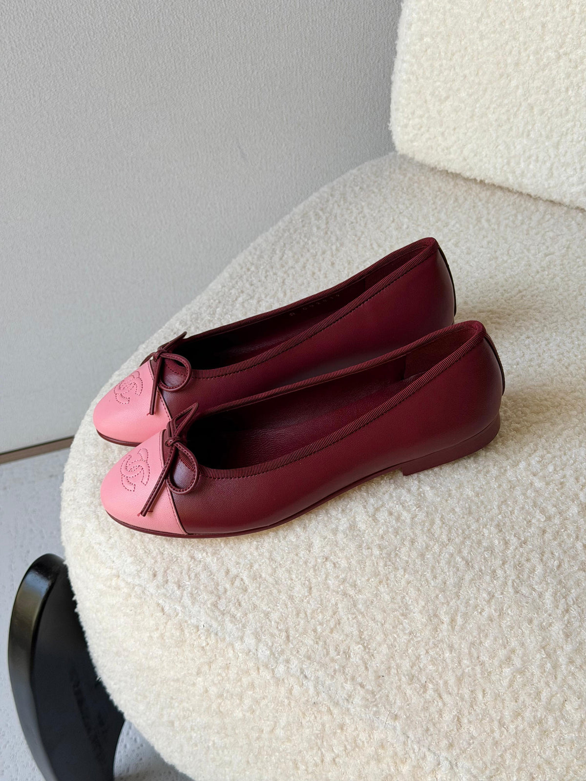 Chanel Ballerina Burgundy | Pink