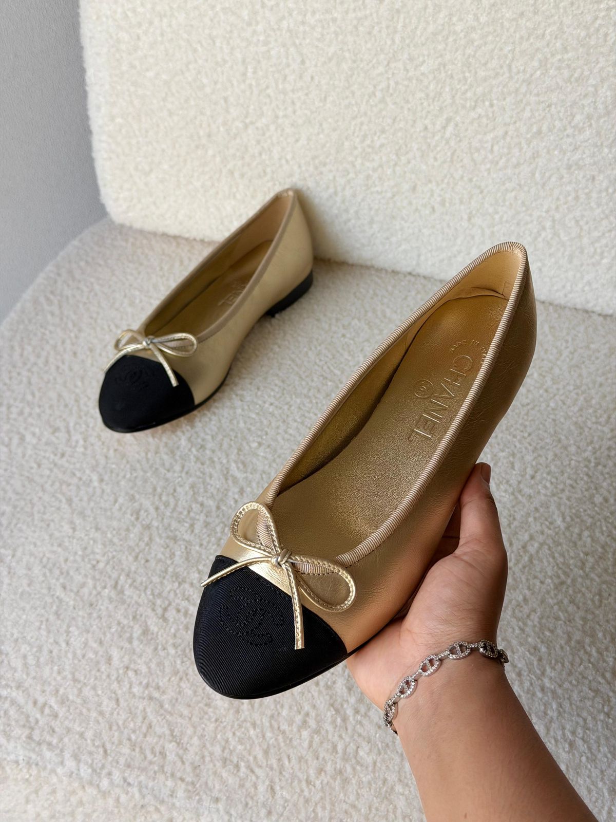 Chanel Ballerina Gold