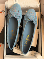 Chanel Denim Ballet Flats