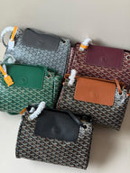 Goyard Rouette Souple: Chevron Canvas & Leather